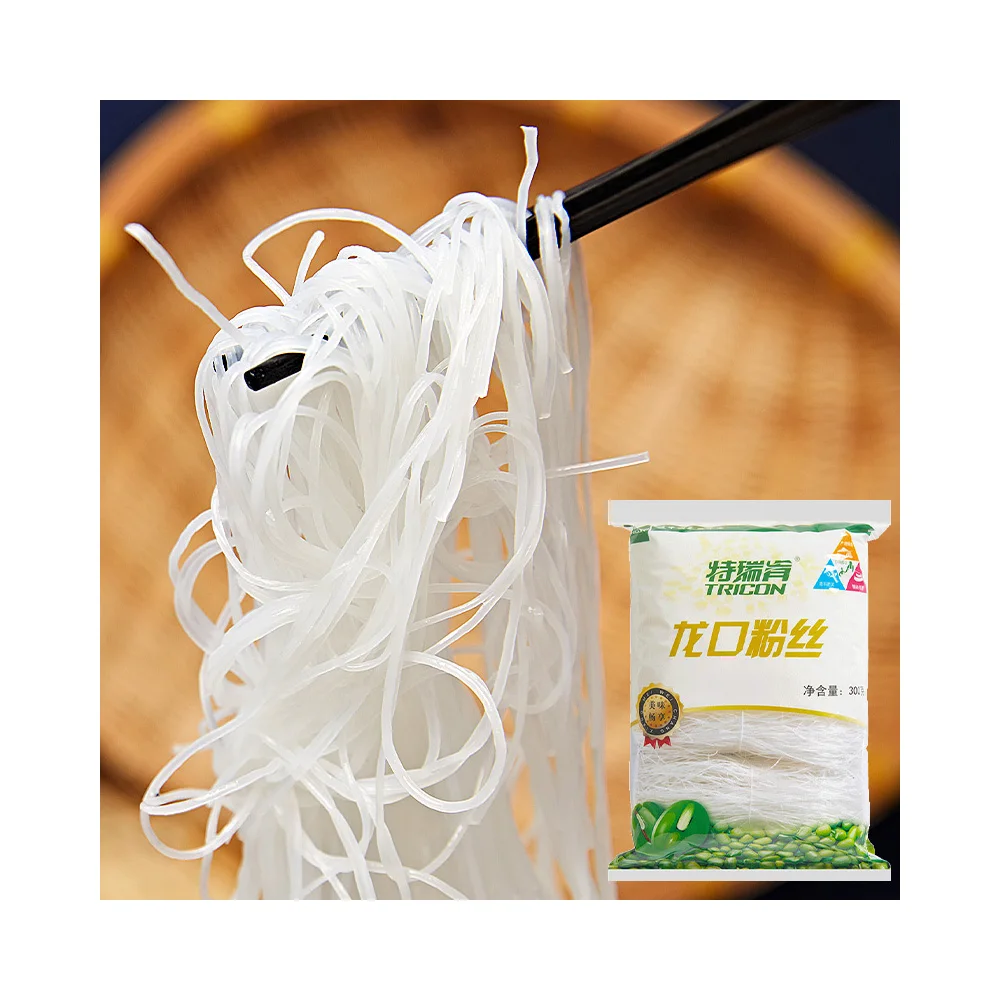 
Factory Wholesale 300g White Convenient Bagged Longkou Vermicelli Food for Food 