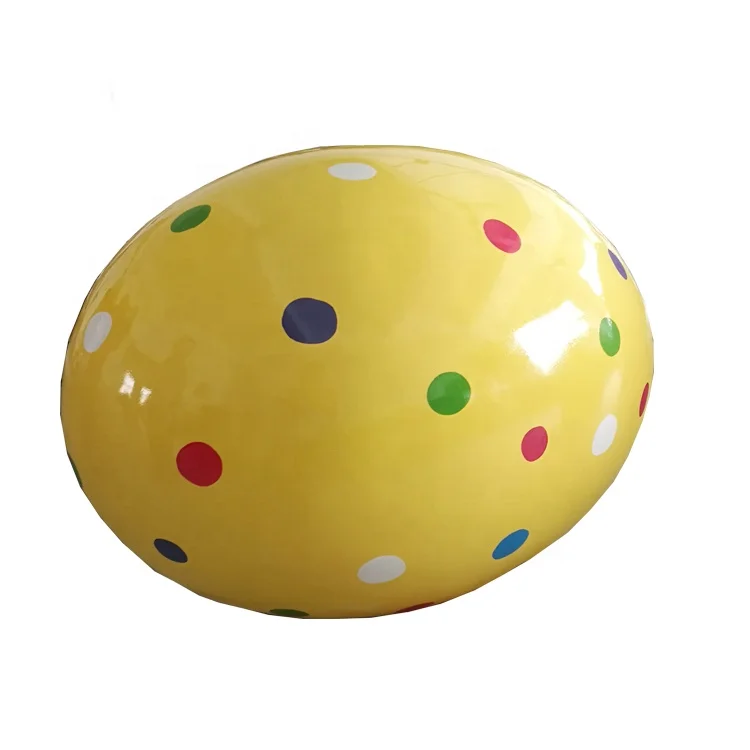 Custom Design Giant Fiberglass Easter Egg Large Decoration for Parties and Easter Holiday Celebrations