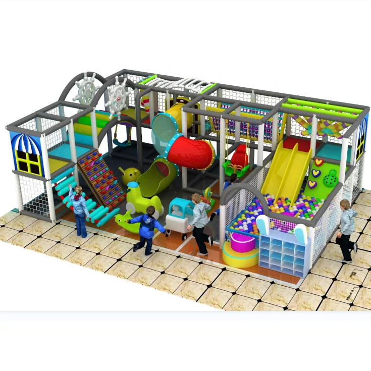 Playland child play ground indoor playground kids center indoor maze interactive playground