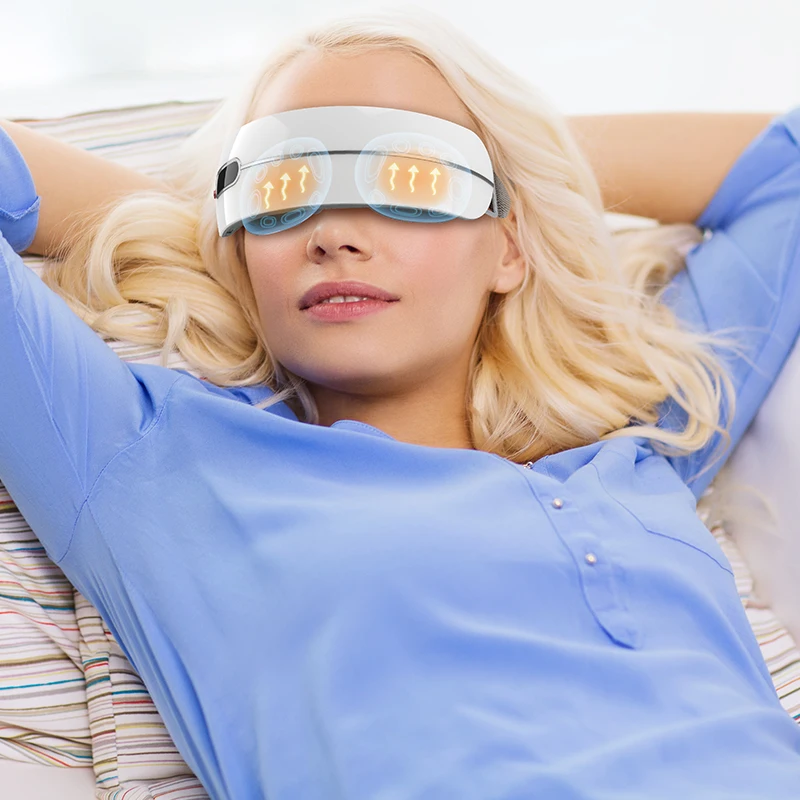 Anti-aging air pressure kneading 4d eye care massager with voice