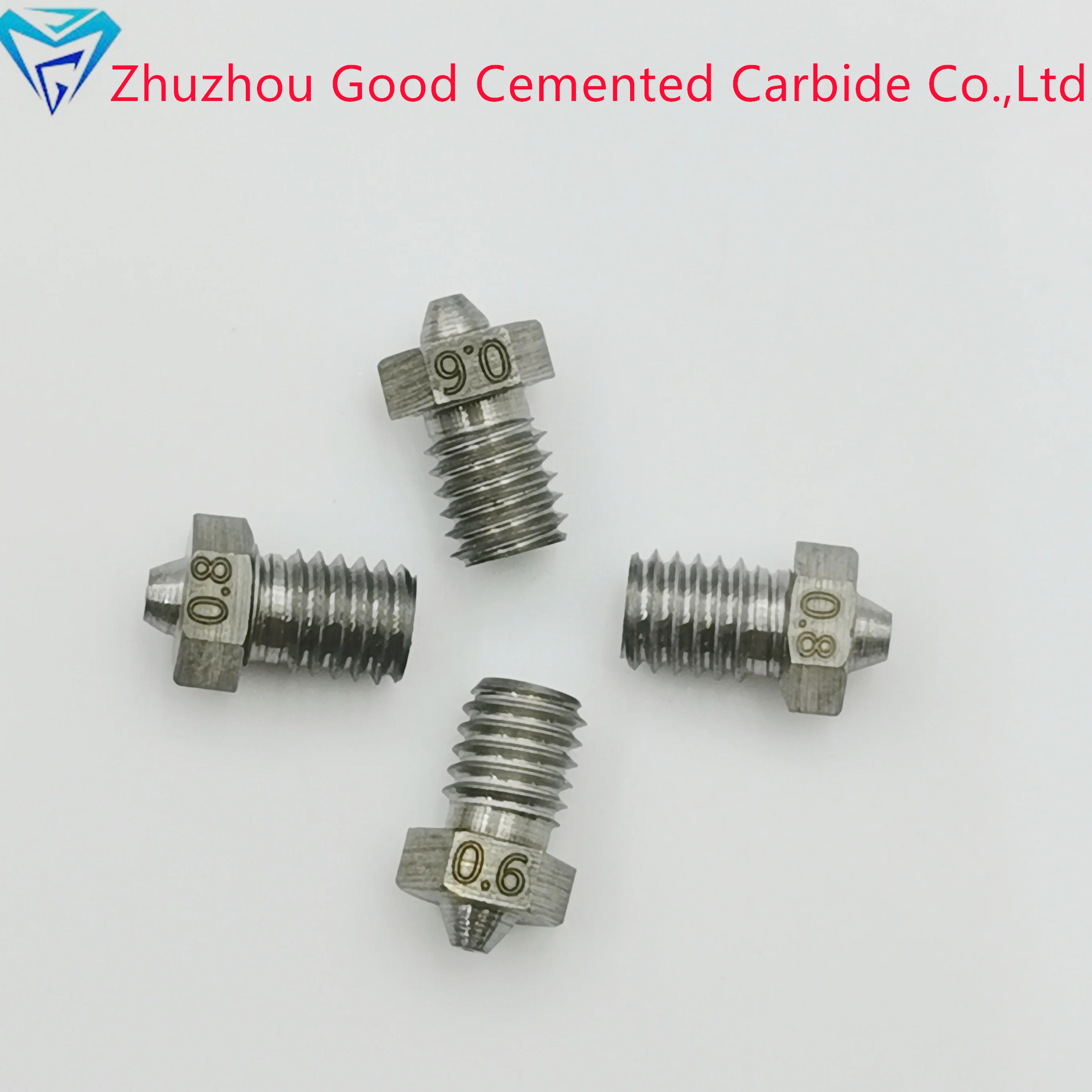 Chinese Factory M6 3D printer Nozzle MK8 Thread 1.75mm 0.4/0.8/1.0/21mm Filament laser nozzle for cnc machine