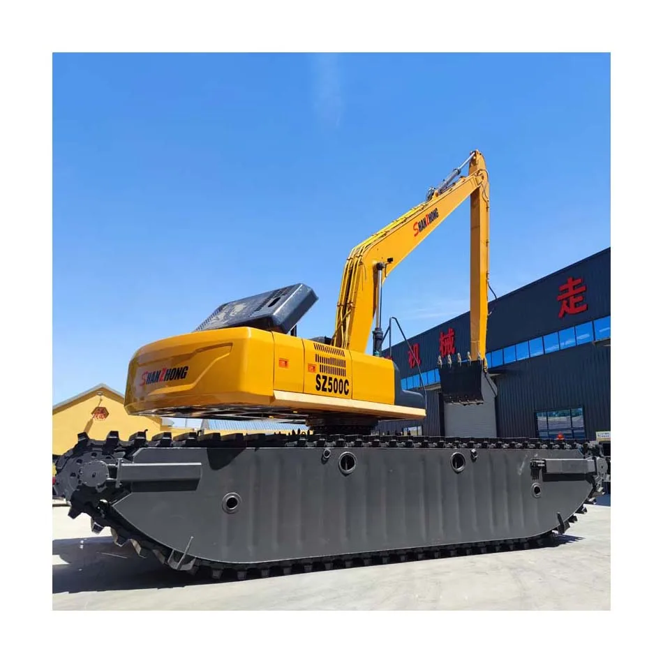 China Top Brand Shanzhong Multipurpose Floating Amphibious Boat Excavator in Kazakhstan