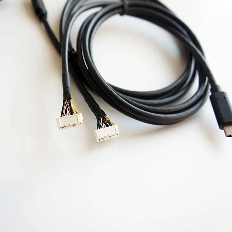 High Quality Custom Jst TE Molex Connector to USB TYPE-C Wire Harness Cable Assembly