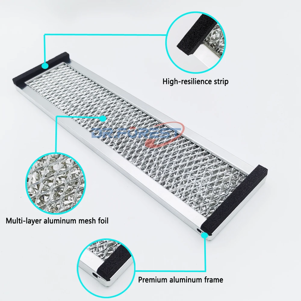 Kitchen Range Hood Parts Multi-layer Aluminium Foil Mesh Hot Sell Filter Aluminium Cooker Range Hood Filter Oil Filter