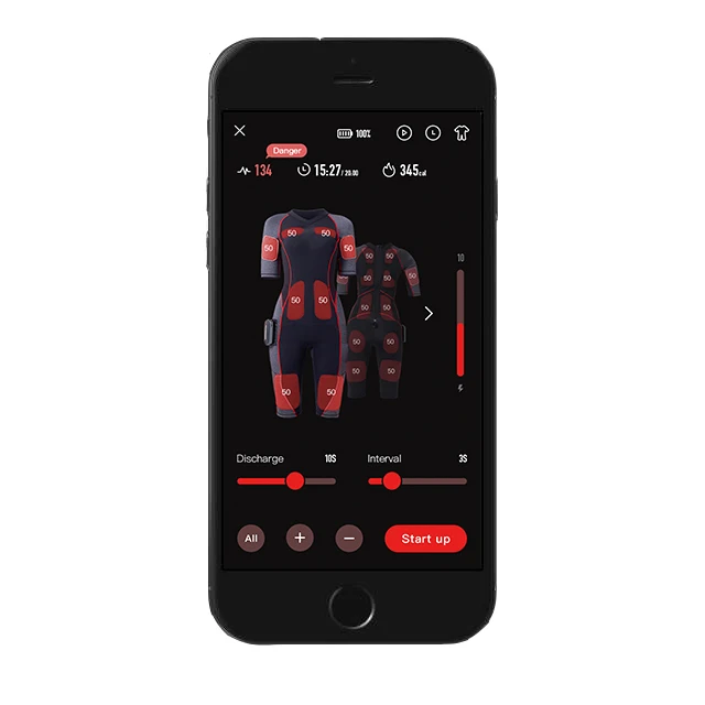 Professional EMS Fitness Suit EMS Training for Muscle Building Weight Loss