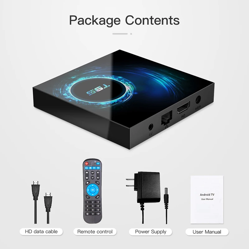 Новейший дизайн со светодиодной Android приставкой телеприставка с 2 4G Wifi 10 0 TVBOX