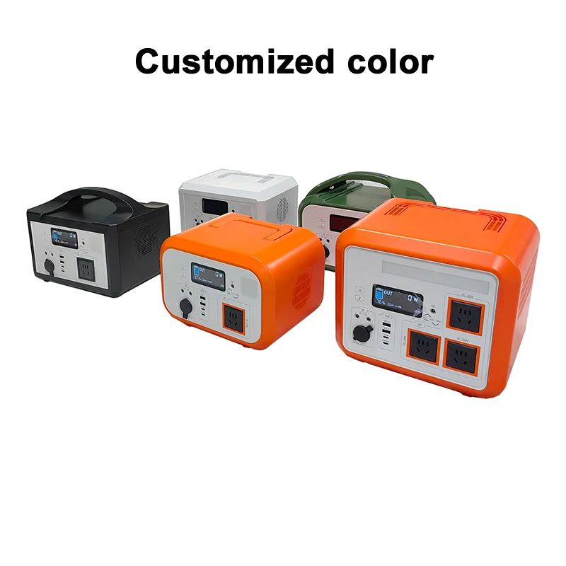 Eu 220v 110v 1000w energy outdoor portable power station 6000 cycle life with solar panel for camping home