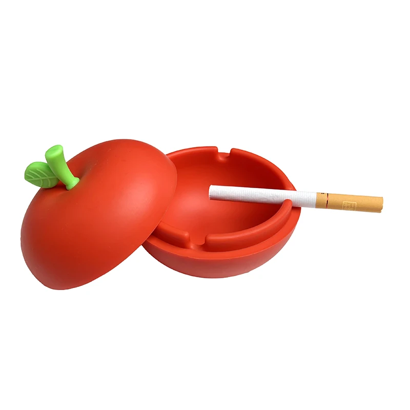 Wholesale Custom Logo Luxury Printable Logo Soft Suction Round Silicone Ashtray