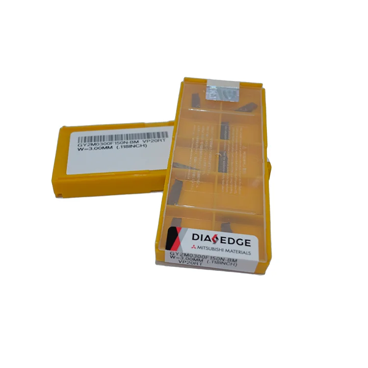 Original Mitsubishi carbide grooving inserts for steel GY2M0300F150N-BM VP20RT