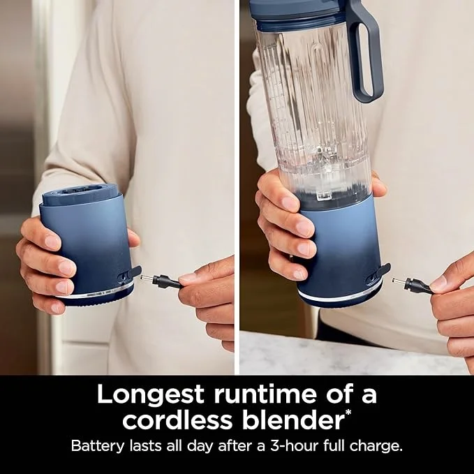 Blast Max Portable Blender + Twist & Go  Personal Blender Blender Smoothie  Blend Ice Crush 3 Programs 22 oz removable Vessel,