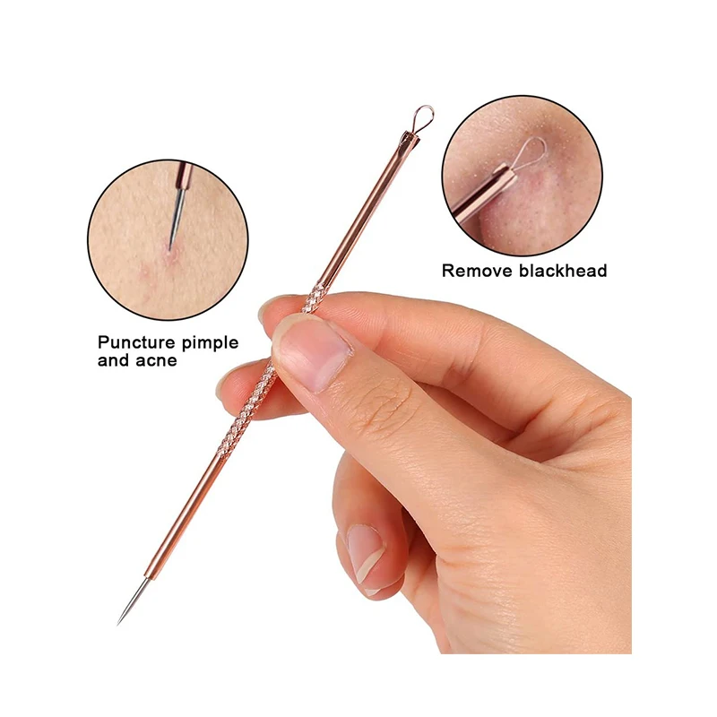 
SBelle Blackhead Remover Pimple Extractor Popper for Acne Comedone Blemish Whitehead Zit Removal Tool Acne Removal Needle 