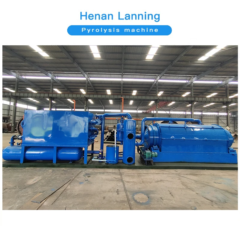 Lanning 1-3 tons mini type integrated scrap cables and aluminium-plastic wastes reycling pyrolysis plant to fuel and metal