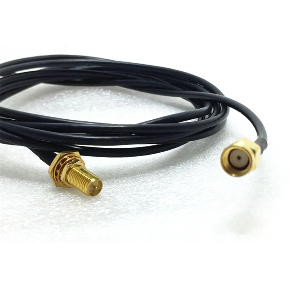 Коннектор RP SMA Pigtail «штырь-гнездо» обжимной соединитель RG174 кабель в сборе