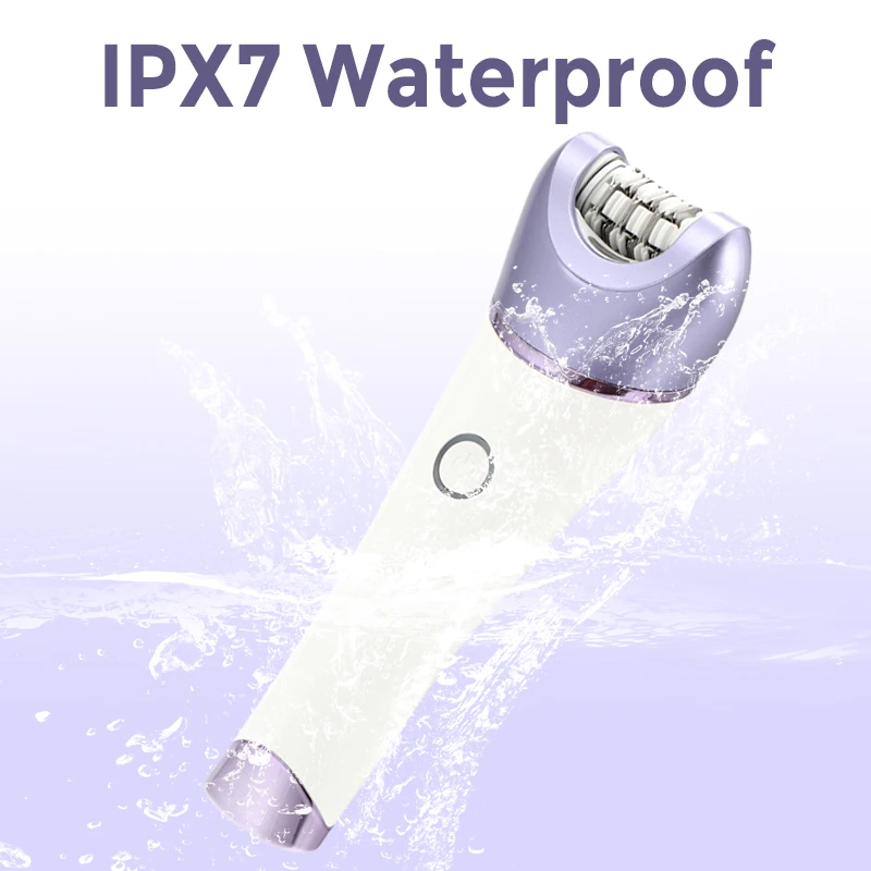 Women Portable Cordless Electric Epilator 5 Attachments for Legs Underarms Bikini Epilator