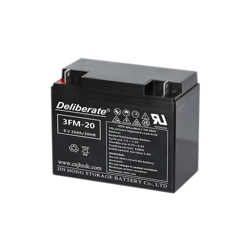 China Supplier Rechargeable 6v 20ah Solar Battery Home Solar Energy Storage Lead Acid Battery