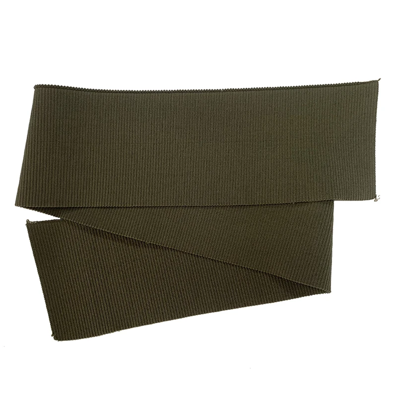 Knitted ribbed hem Pure cotton and spandex material 2*1 weave