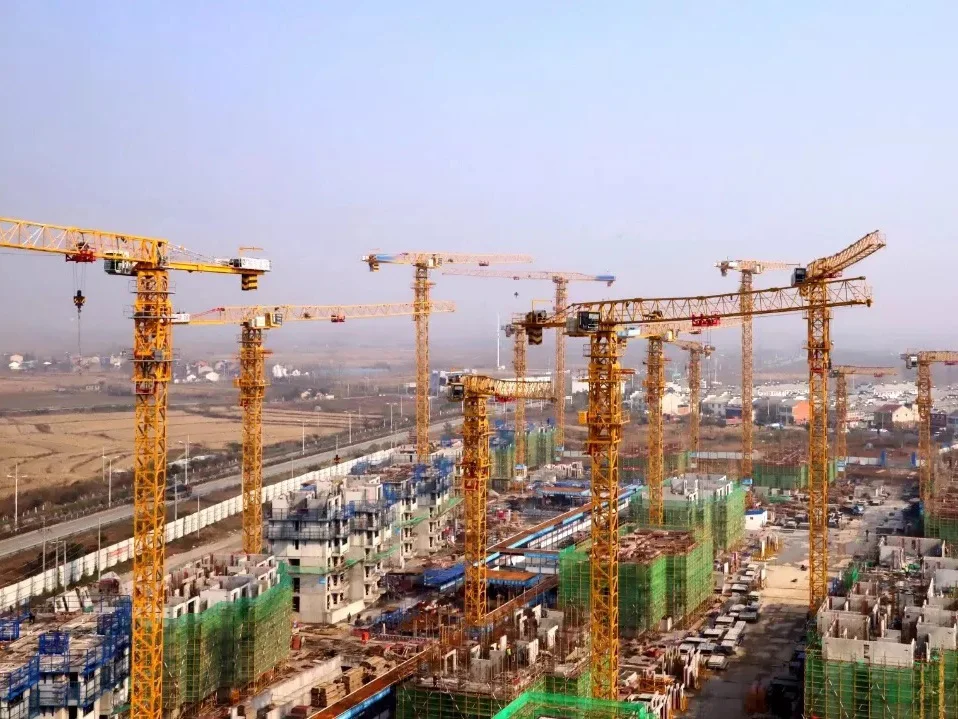 Бренд Xuzhou XGT7020-12 башенного крана с плоским верхом высота подъема 200 м