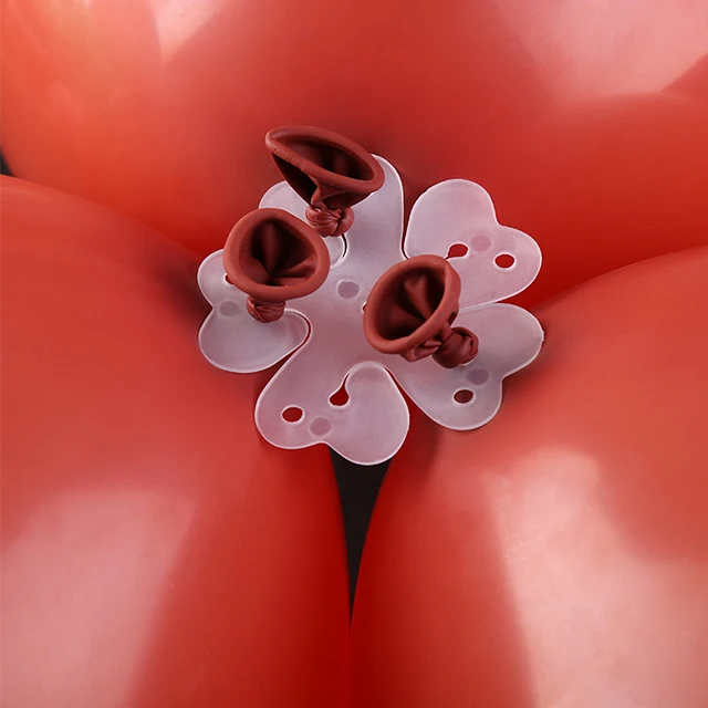 Amazon hot selling balloon Plum blossom Clip Combine 5 Balloons to Flower Shape Wedding Birthday Balloon Accessories