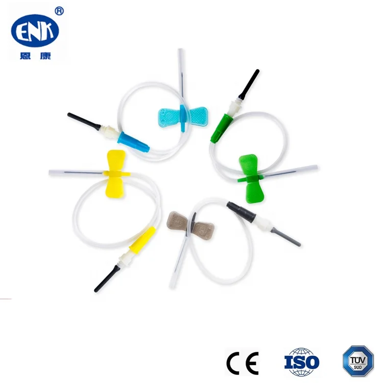 Disposable Multi Sample Venous Blood Collection Needle Green