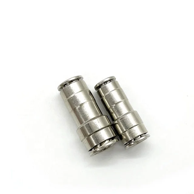 8mm to 6mm metal PG reduce air Quick Connect Push Lock Pneumatic Tube fitting