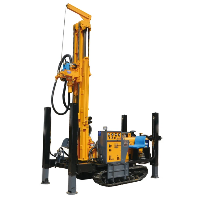 200m Ground Water Crawler Mining Drilling Machine for Well Downhole Drilling Rig for Home