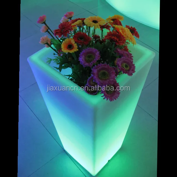 
New design Led Outdoor Flower Pots,Garden Decorative Flowerpot,Modern Led Lighting Planter 