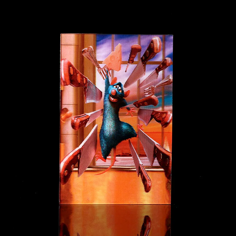 Anime characters 3D three-dimensional painting PET grating change card PP high-definition printing three-dimensional painting