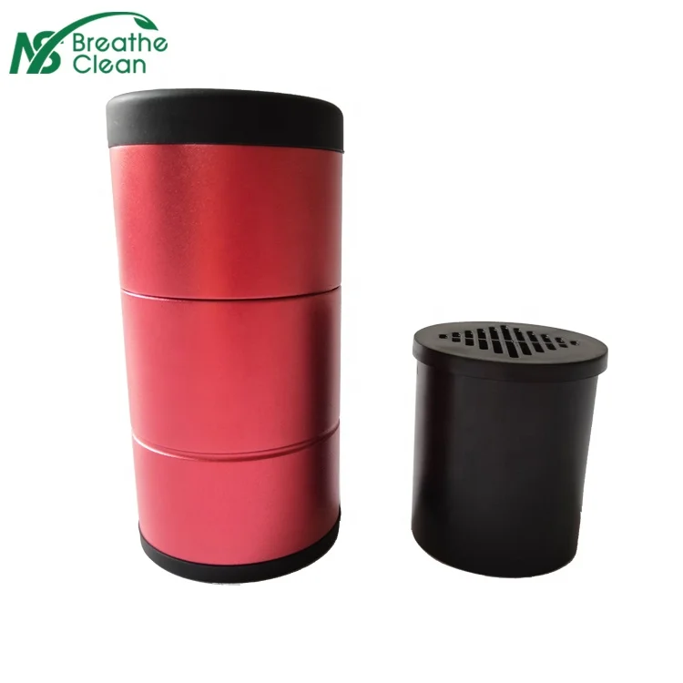 Small Personal and Portable Air Purifier Smoke Trap has replacement filter cartridge
