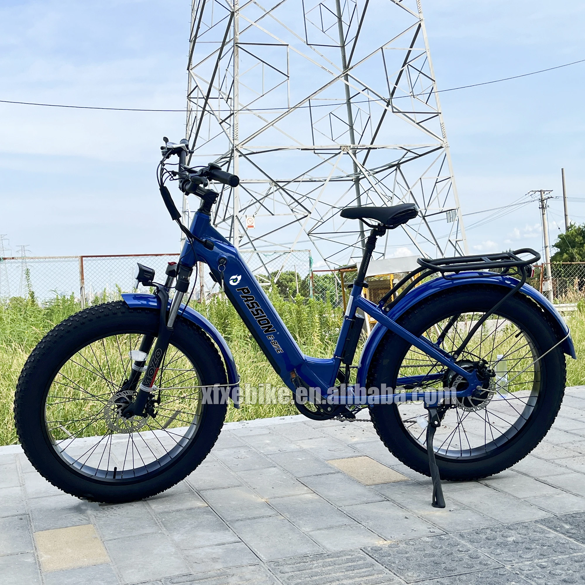 Step Through E Bike Fat Tire Electric Bikes 1000w Fast Shipping 20Ah Hidden E-bike Battery 26' Commuter City Bicycle