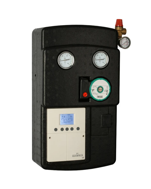 Solar pump station solar hot water station solar working station