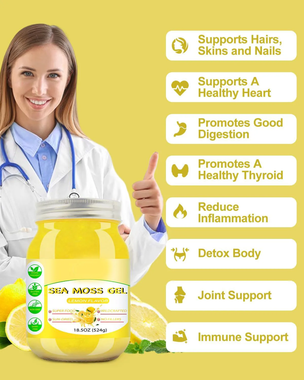 Quality Whole  Sale Irish Sea Moss Gel Organic Raw  with 92 Minerals and Vitamins Support Healthy Digestion Wildcrafted Sea Moss