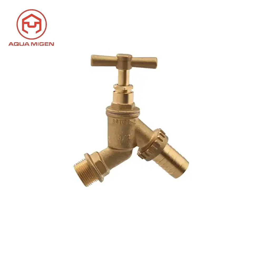 Anti-Corrosion External Thread Hose Tap Brass Safety Water Stop Valves