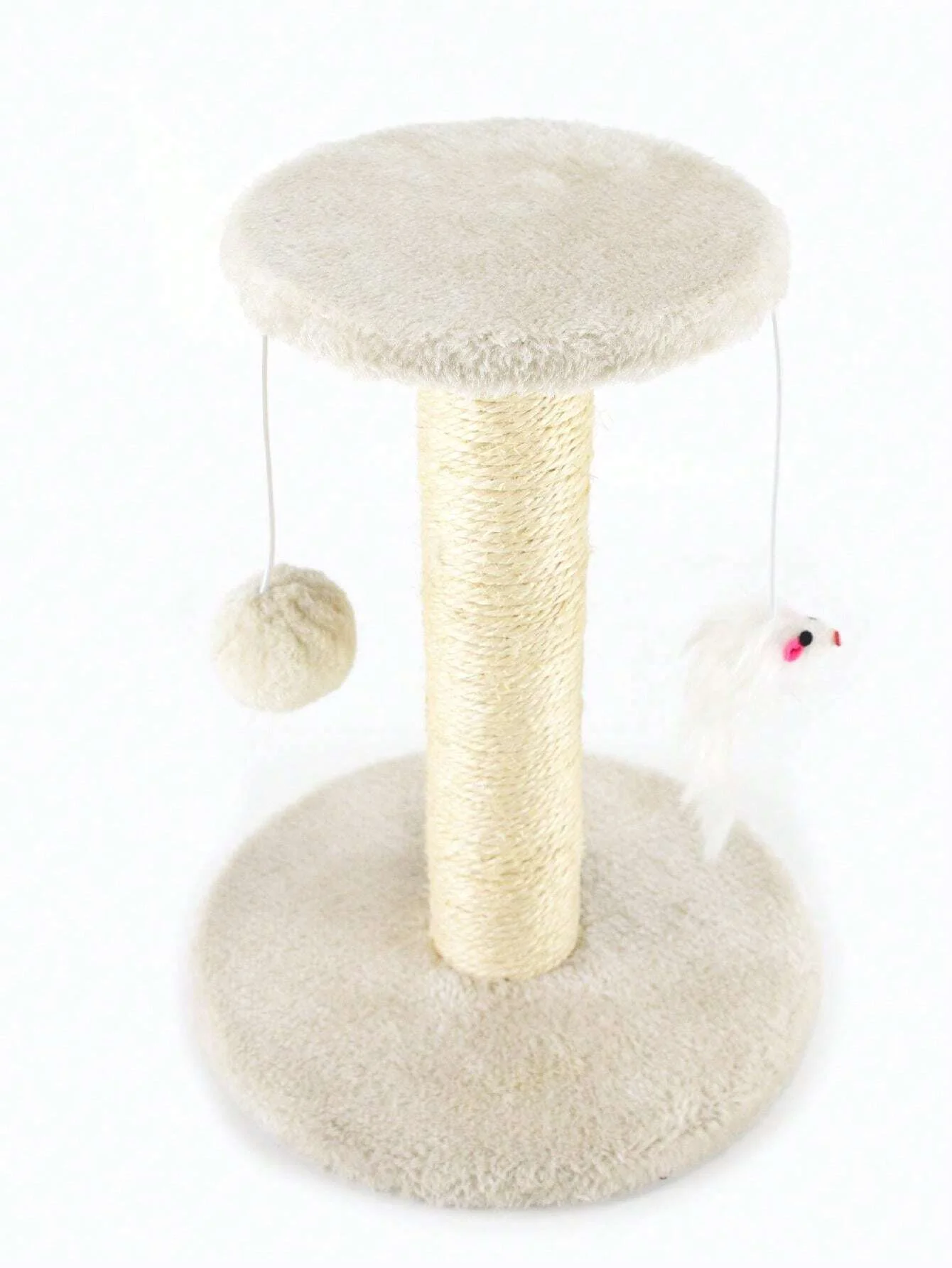 Hot Selling Factory Wholesale Scratching Post With Plush Rat-Shape Toy And Climbing Board For Cats