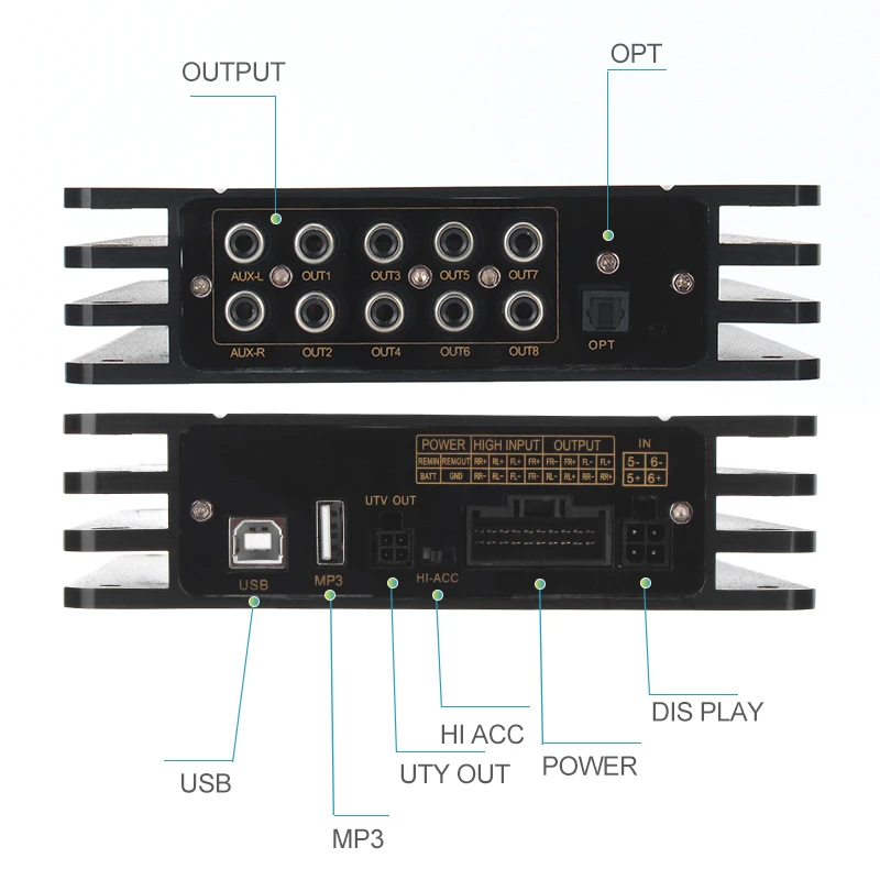 4 channel competition car class d custom car sound DSP Professional Power Amplifiers