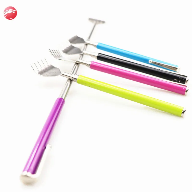 
Factory wholesale extended stainless steel different colors back scratcher 