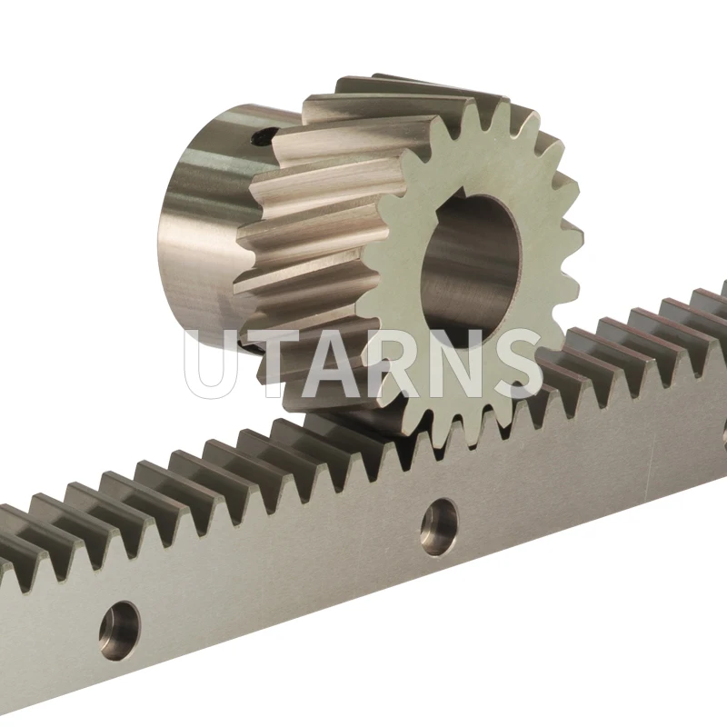 CNC Machine High Precision C45 Steel DIN7 M2 helical gear rack and Pinion