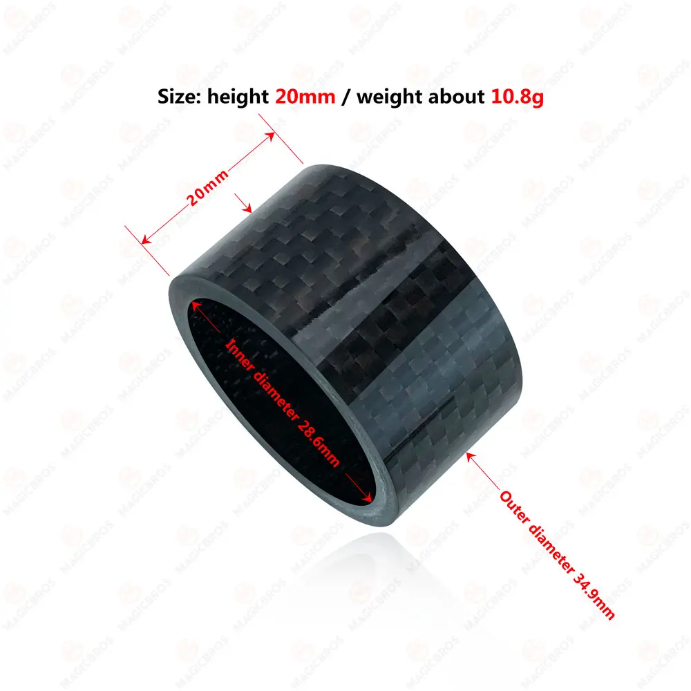 High Quality Mountain Bike Road Bike 5mm 10mm 15mm 20mm Bicycle Front Fork Headset Carbon Fiber Washer