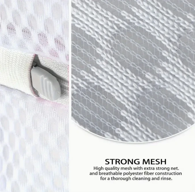 Durable Honeycomb Mesh Laundry Bags For Bra, Delicate Bra Washing Bag