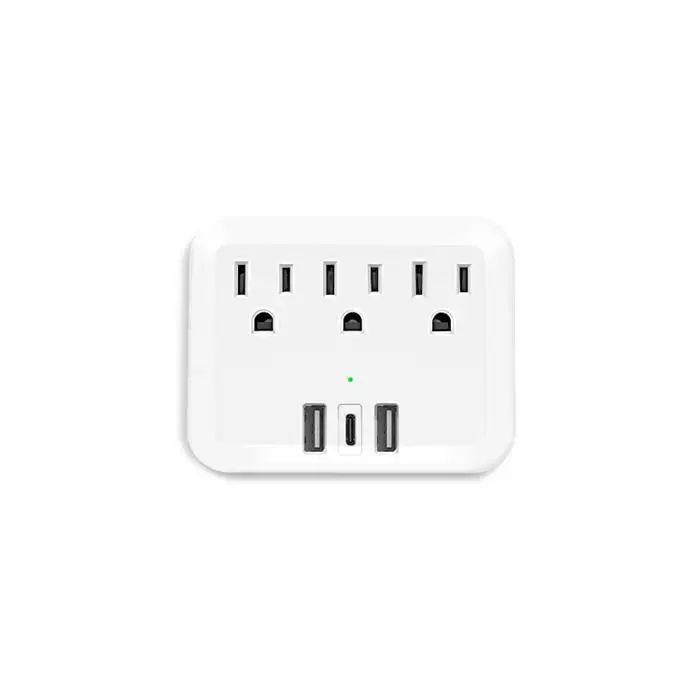Новый продукт, розетка на 3 розетки переменного тока и 3 USB с разъемом типа C PD 18 Вт, американская стандартная розетка