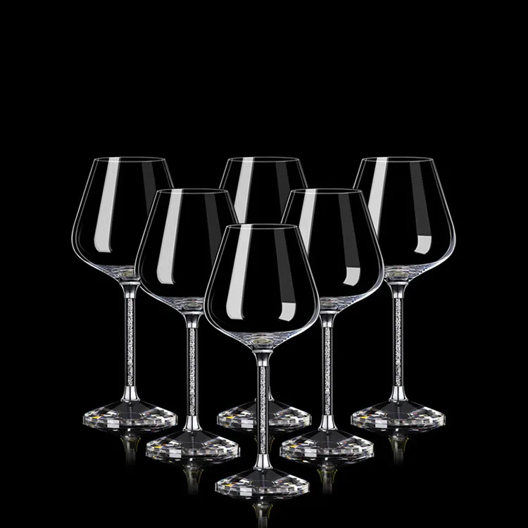 Creative Wine Glass Wine Gift Box Packaging Handmade Home Bar Drinkware Wine Glass Goblet Set