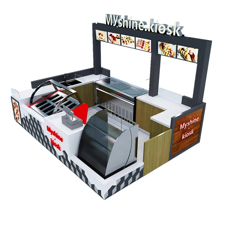 Baked Potato Kiosk Franchise Factory Customization sushi bar Fast Food Kiosk