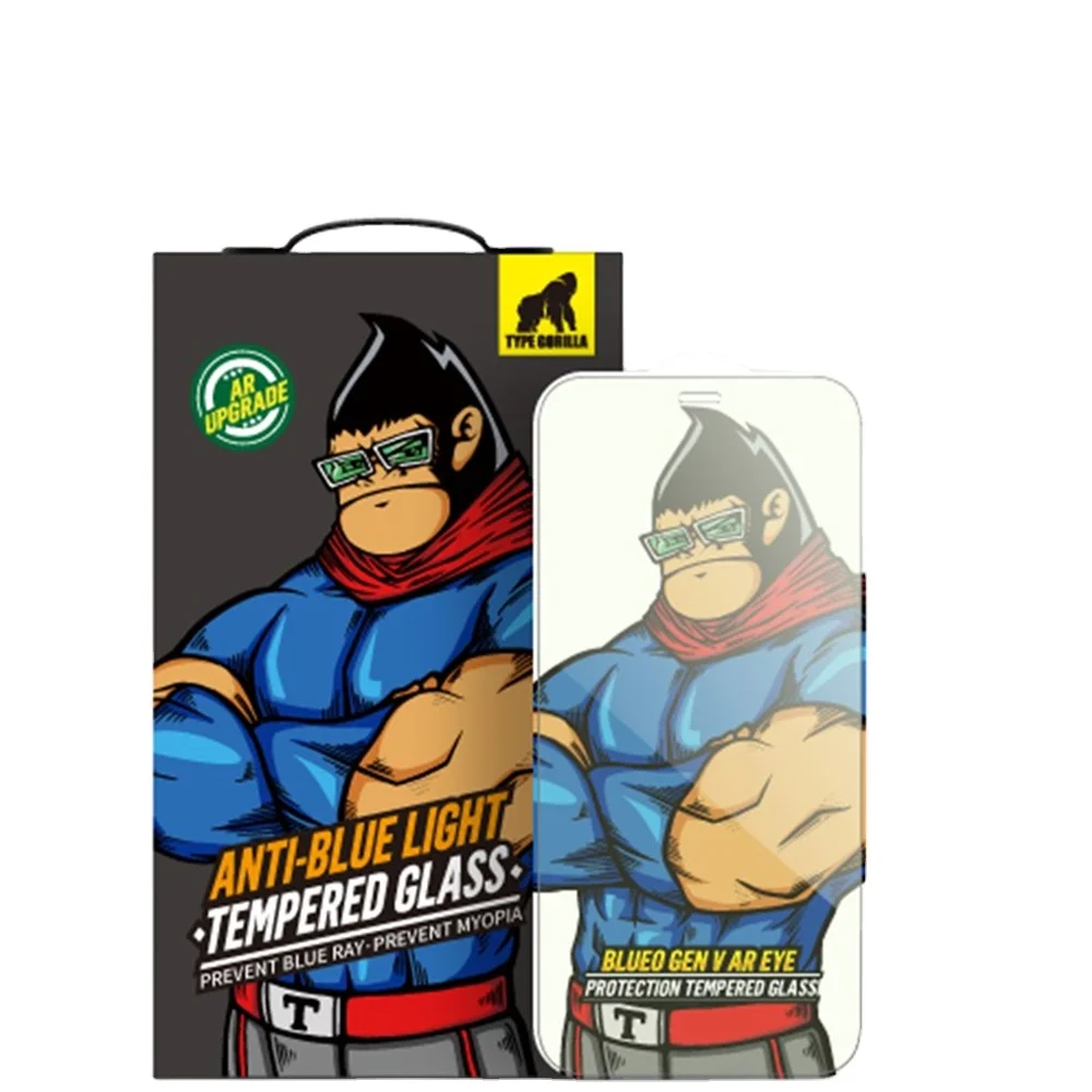 TG Anti Blue Light Tempered Glass Screen Protector HD Clear Eye Care Anti Fingerprint Film For iPhone 12 12 Pro 11 Pro Max XS XR