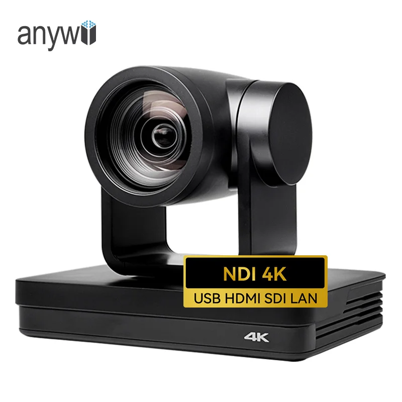 Anywii 4k Live Streaming Conference Camera 12x Optical Zoom And Ndi Ptz Camera