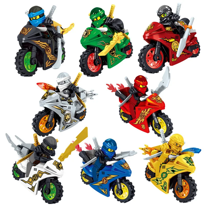 8pcs/set 31050 Cool Creative Motorcycle Heavy Locomotive Compatible With Building Blocks Toys for Kids 61015