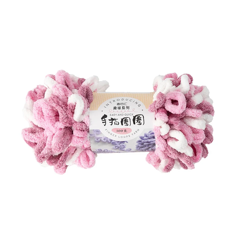 Yarncrafts синель Мягкая петля нить ПРЯЖА ручная вязка необычная крупная полиэфирная пряжа