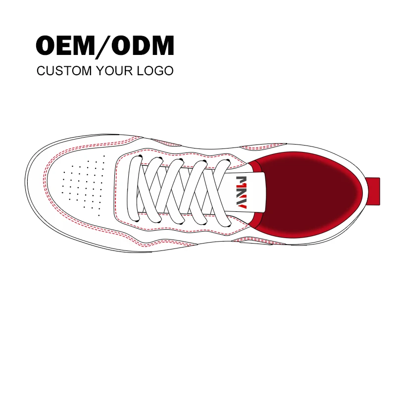 MNV Custom Logo Low Retro Men Basketball Leather Sneakers Skateboard Shoes