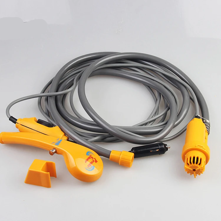 
High quality portable 12v dc rechargeable camping shower 