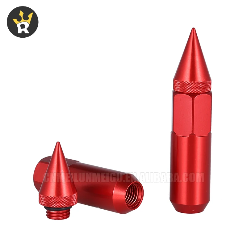 Manufacturer custom made wholesale 19mm hex wheel nut 6061 aluminum forging wheel nuts Aluminum wheel nuts