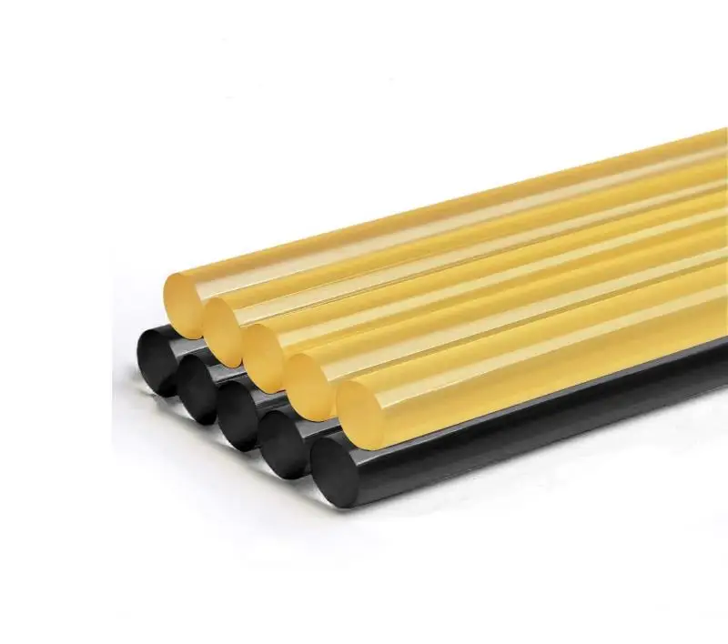 
Factory Directly Supply 11.2mm 7mm Diameter Transparent Silicone Hot Melt Glue Stick 