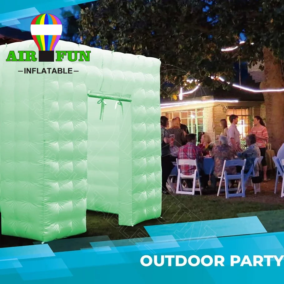 AIRFUN China Factory LED Inflatable Photo Booth Cube Tent Advertising Inflatables
